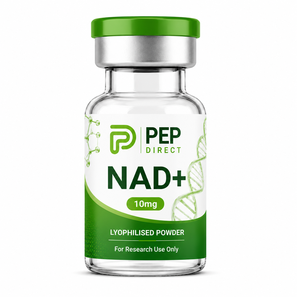 NAD+ 10mg research peptide vial